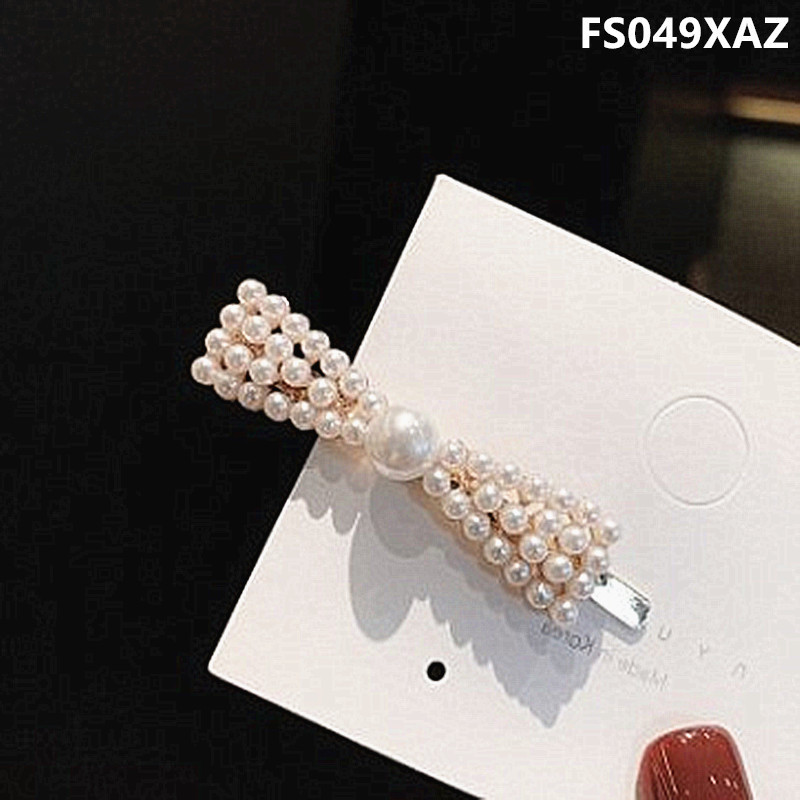 South Korea ins hairpin female word clip side clip Girl clip headdress Pearl hairpin Internet celebrity bangs top clip clip