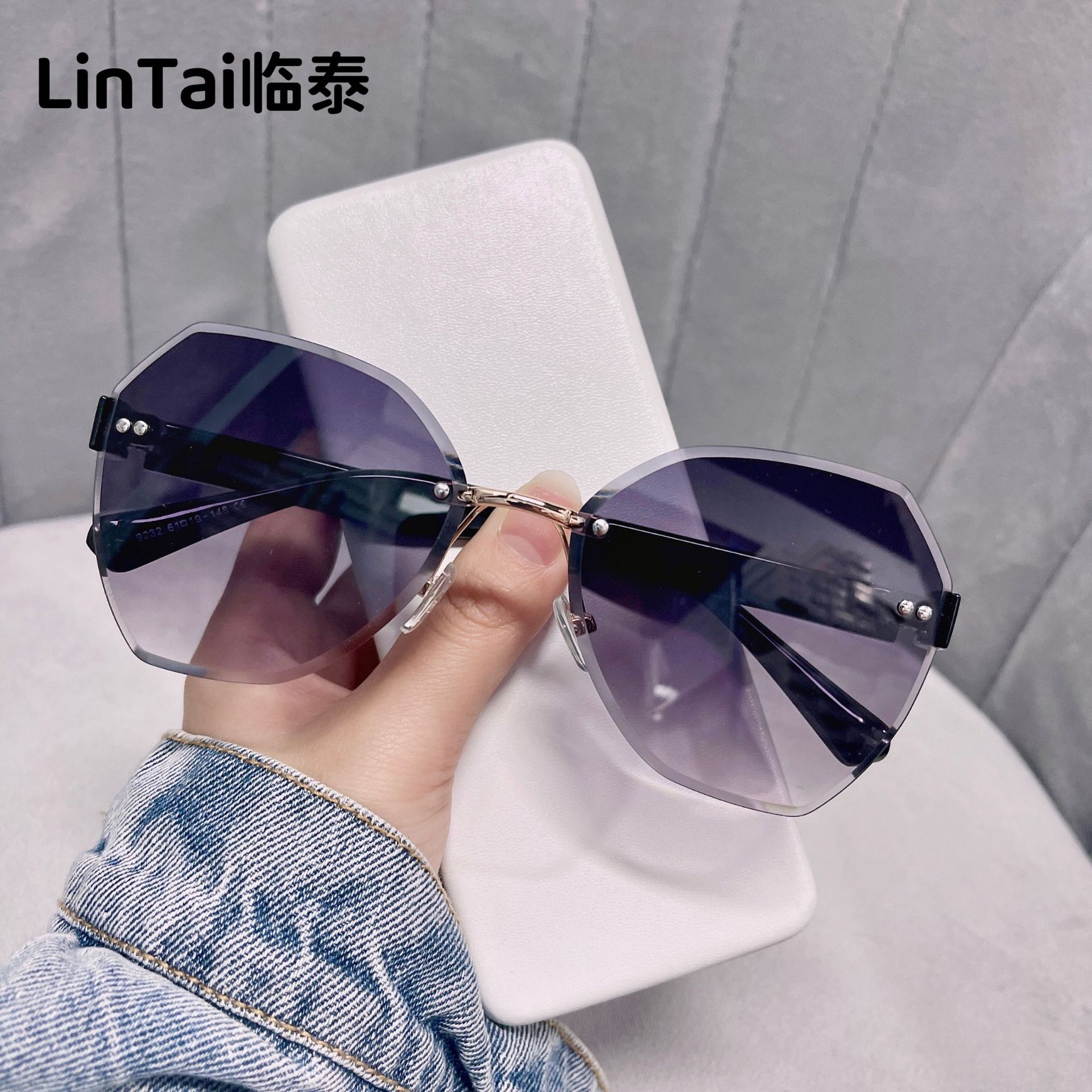 New European and American Polygon Sunglasses Korean Trendy Sunglasses Internet Celebrity Street Photograph Distinctive UV Protection Sunglasses 9232