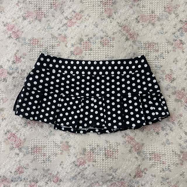 European and American Summer Retro Fashion Street Style Sexy Hottie Polka Dot Y2K Harajuku Slim A-Line Sweet and Spicy Pleated Short Skirt
