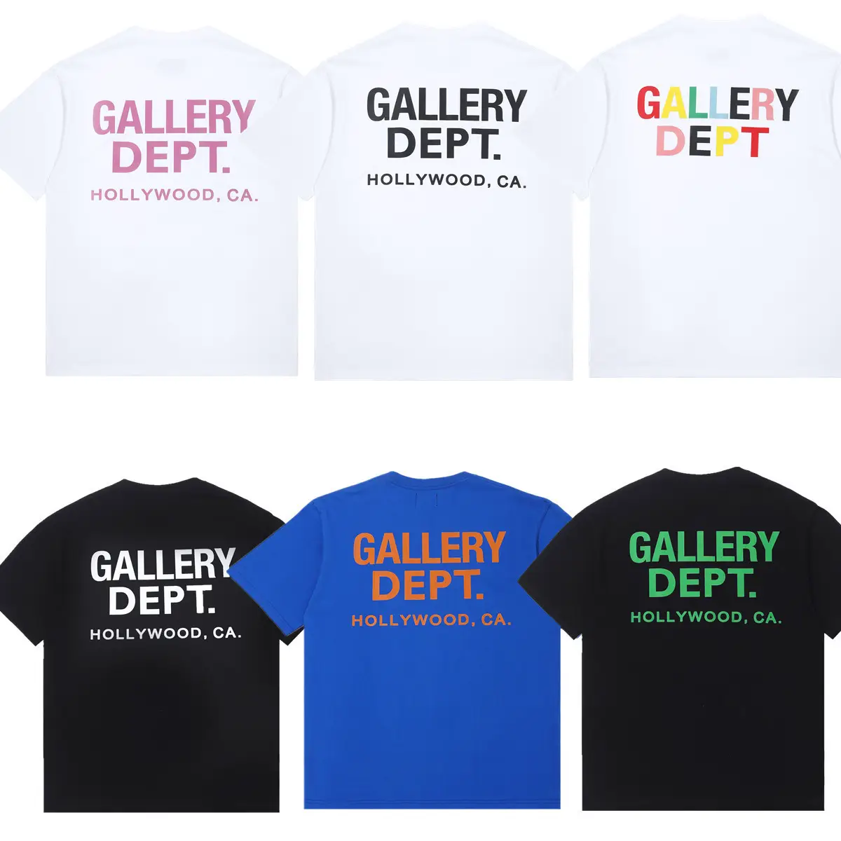Gallery Basic Letter Logo Printed Casual Men's and Women's Loose Trendy Short-Sleeved T-Shirts for Couples