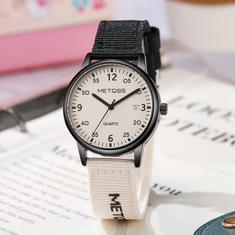 Explosions Men's and Women's Student Watches Middle School Students Examination Retro Tooling Style Fashion Trend Personalized Simple Calendar Watches
