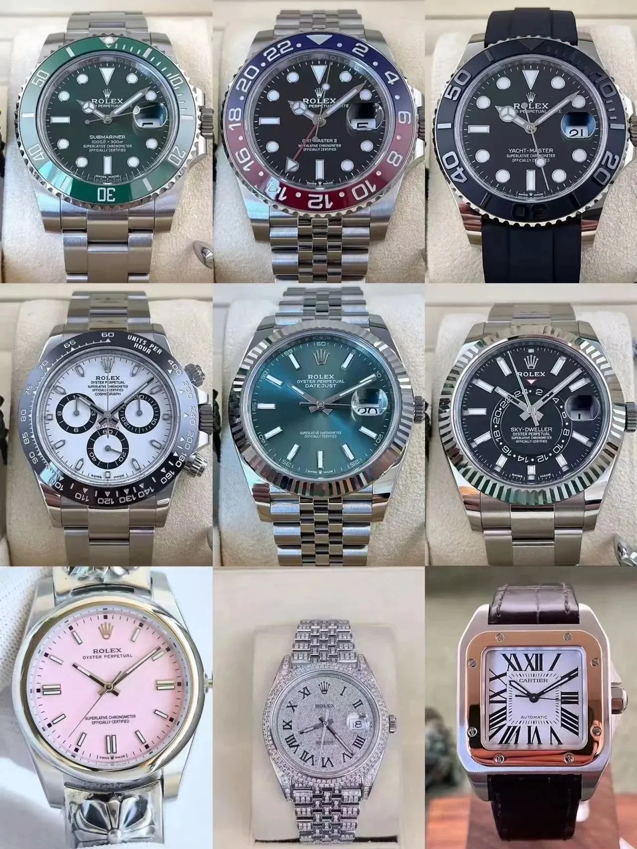 高端品质商务手表 （非质量问题，不支持无理由退货 ）WhatsApp+86 186 4999 4593