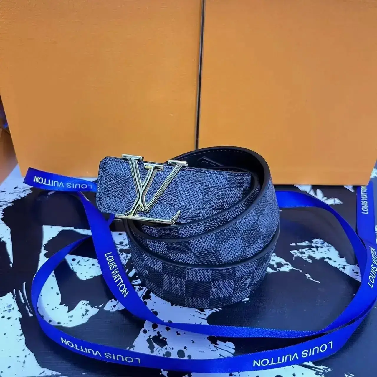 Louis Vuitton Damier Graphite Belt