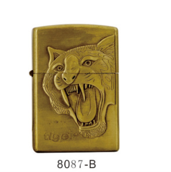 Wholesale Metal Lighter Vintage in stock Kerosene Embossed Zinc Alloy Oil Free Bronze Mixable Figure