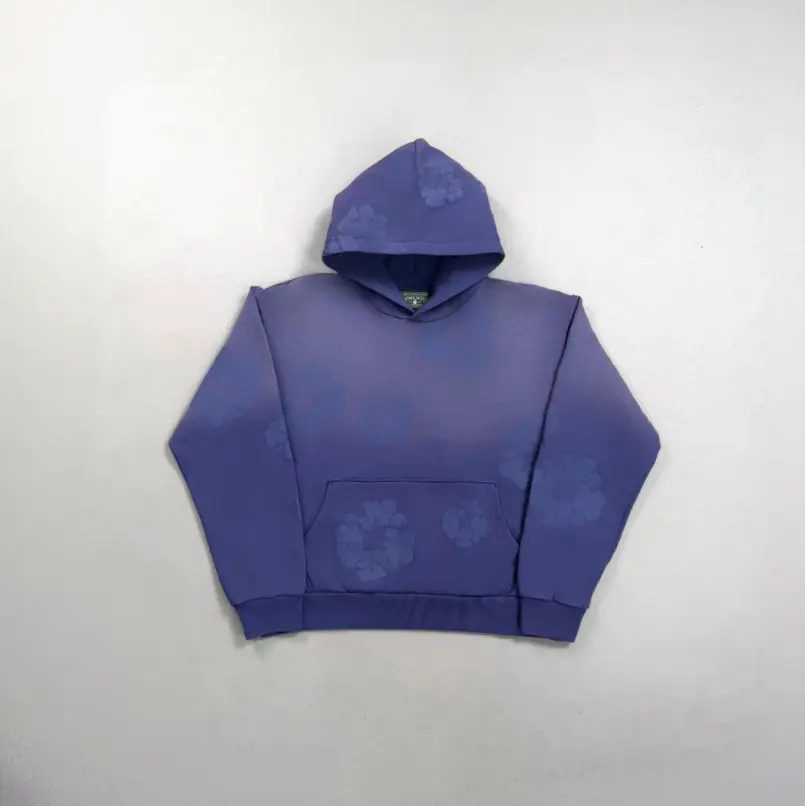 美式基础款连帽卫衣经典发泡印花帽衫Hoodie