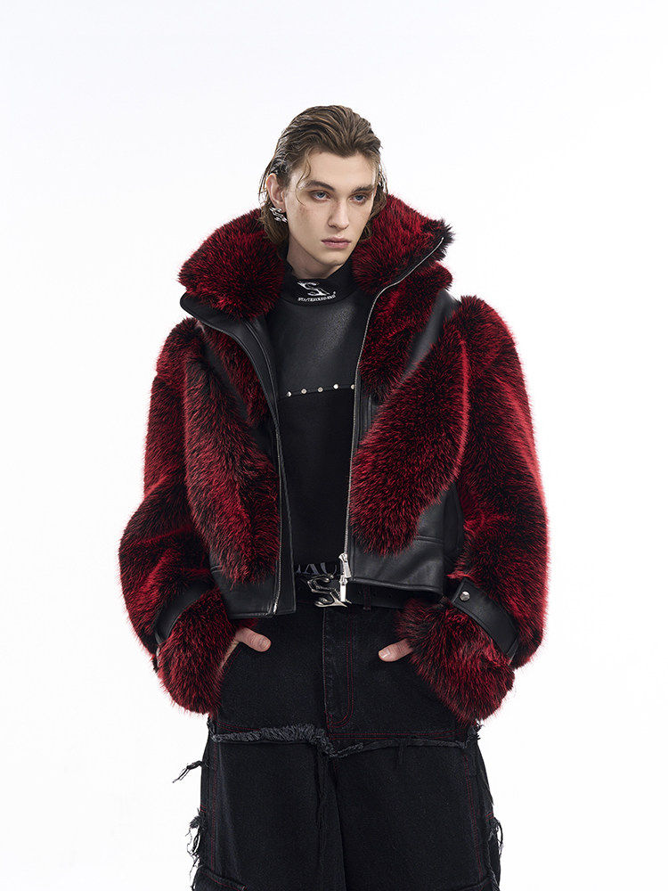 Startexceedend Noble Limited Edition Short Fur Jacket for Men in Autumn and Winter, Accessible Luxury, Plush Imitation Mink Fur photo QC de TAOBAO sur Qualit.ly