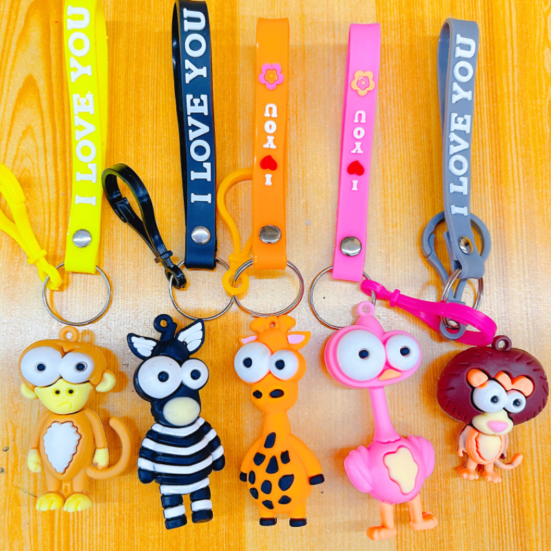 New Cartoon Pop-Eyed Doll, Trendy Keychain, Cute Bag Pendant, Creative Car Gift, Trinket Wholesale