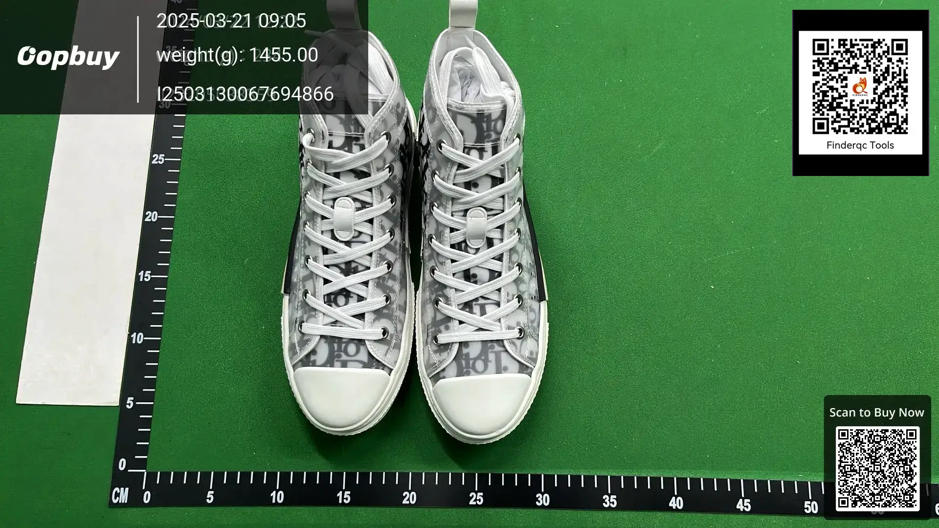 B23 Printed Canvas High-Top Sneakers Dropshipping Couple Shoes 2025 Summer D Letter Black and White Transparent Sneakers