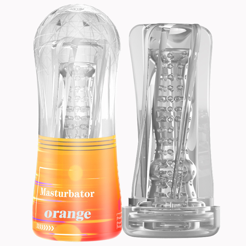 Crystal Transparent Aircraft Cup Student Cup Multi-Channel Male Masturbation Device Exercise Long-Lasting Fun Electric Juicer Cup Av