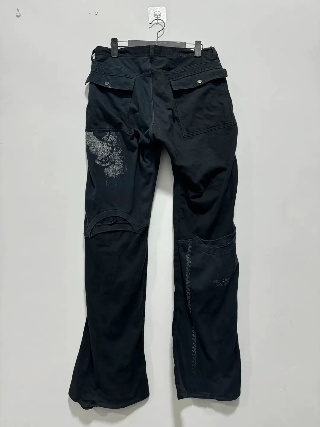 Ready to Ship! Not Undercover 06Ss t Period Scream Woman Image Patchwork Pants