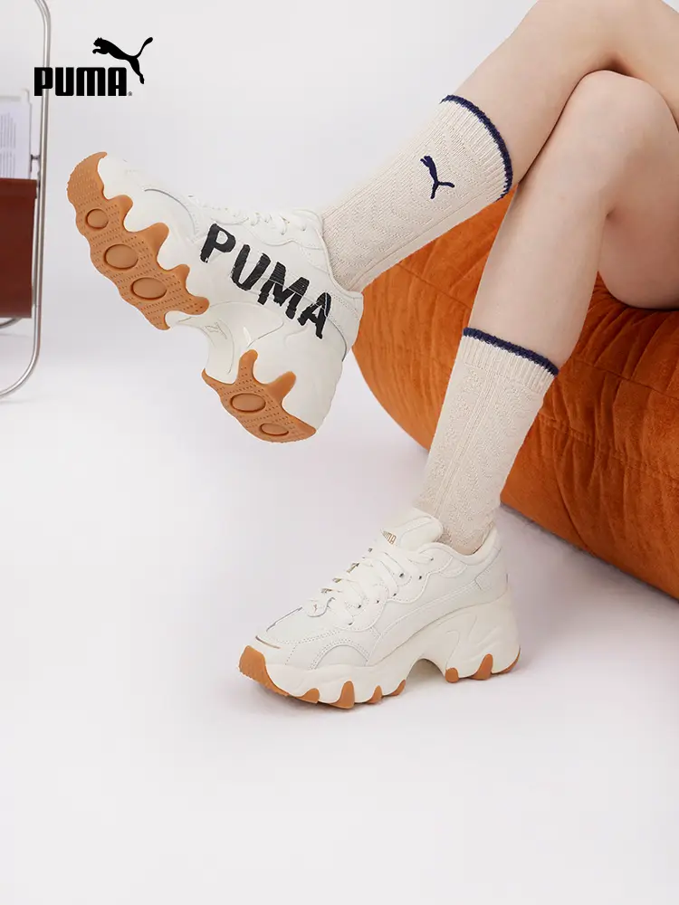 [Dad's Shoes] Retro Height Increase Thick Sole Shoes Women's Puma Casual Shoes Pulsar Wedge 402050