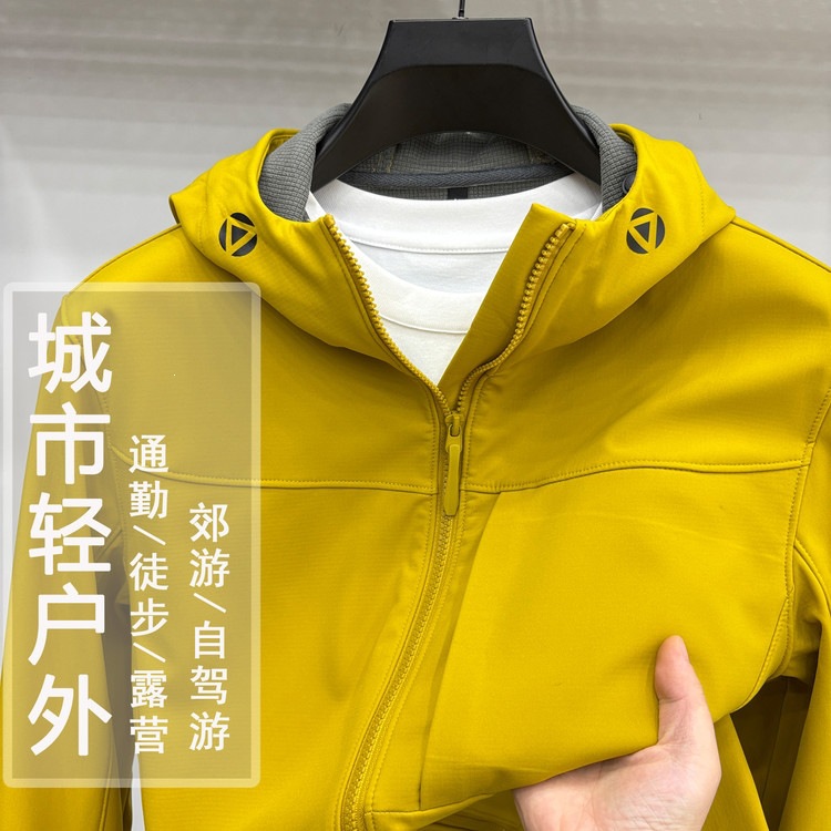 2026 Spring and Autumn New Style [Outdoor Softshell Commuter Jacket] Fleece-Lined Men's Youth Outdoor Style