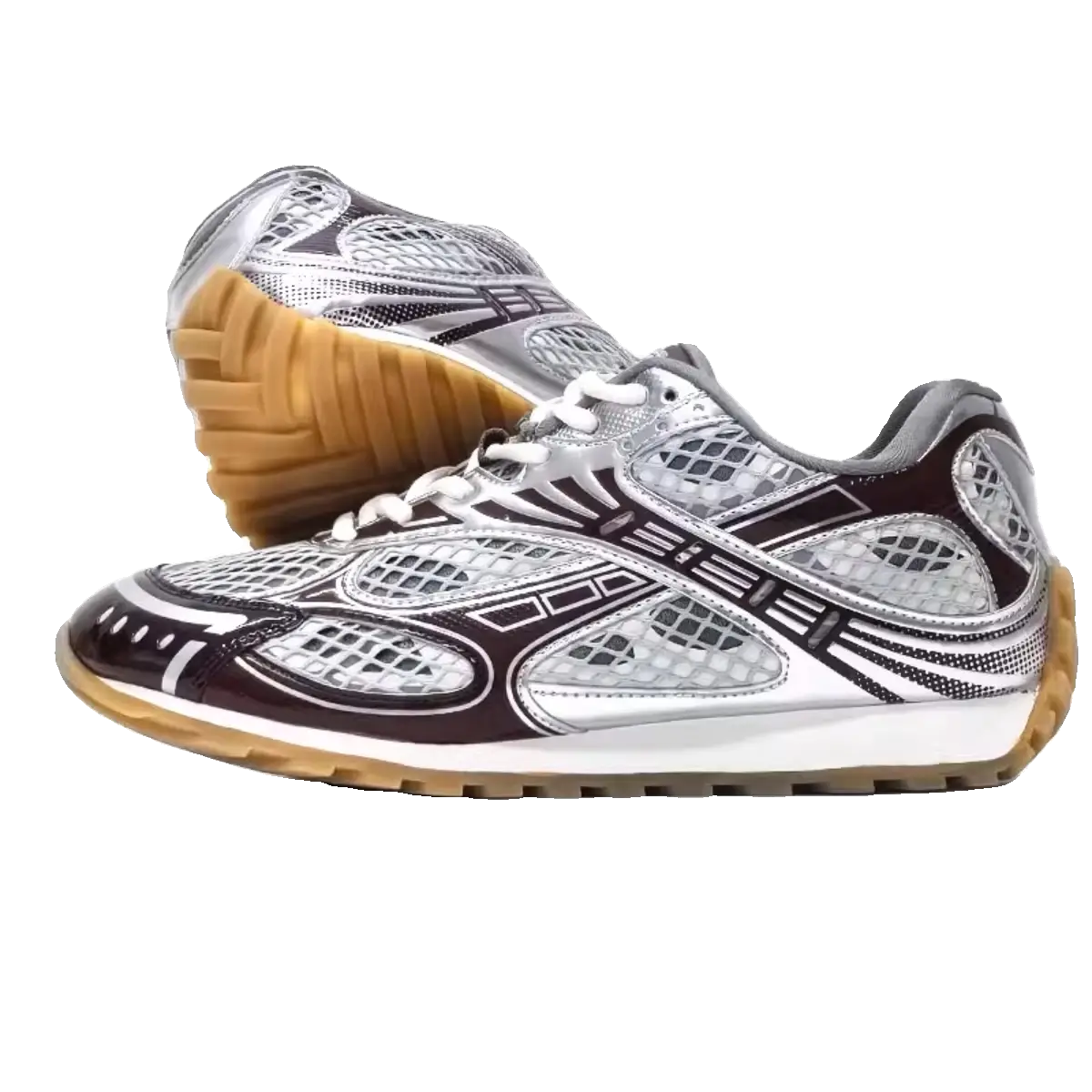 Chic Know Wang Yibo Cool Dad Shoes Men's and Women's Silver Casual Sports Shoes Retro Couple Forrest Gump Running Shoes