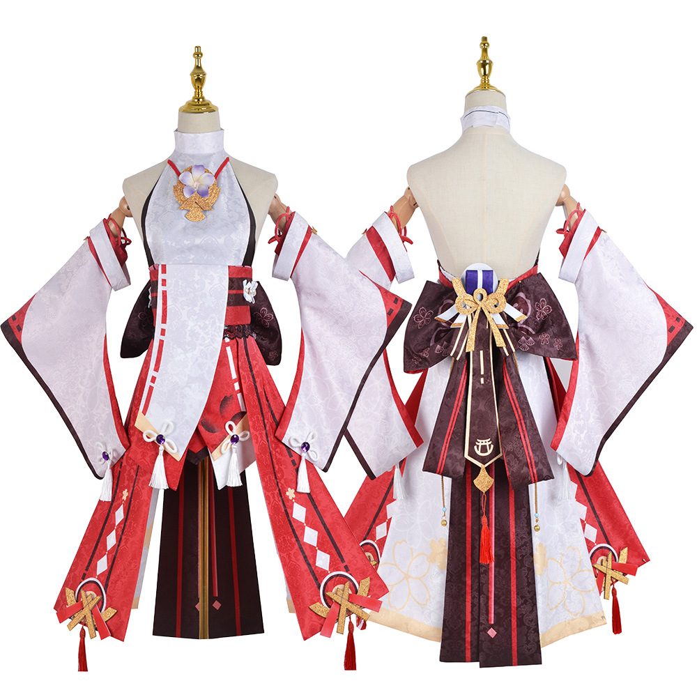 Genshin Impact Cosplay Yae Miko Costume Game Replica Full Set Cosplay Yae Miko Costume Japanese Style