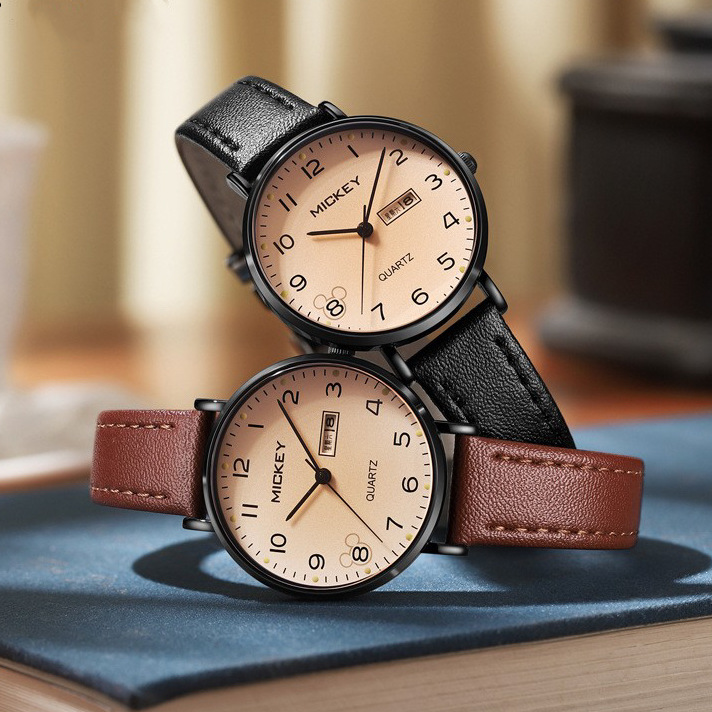 2025 Women's Waterproof Watch for Middle and High School Students, Niche Light Luxury Mechanical Quartz Women's Silent Calendar Wristwatch