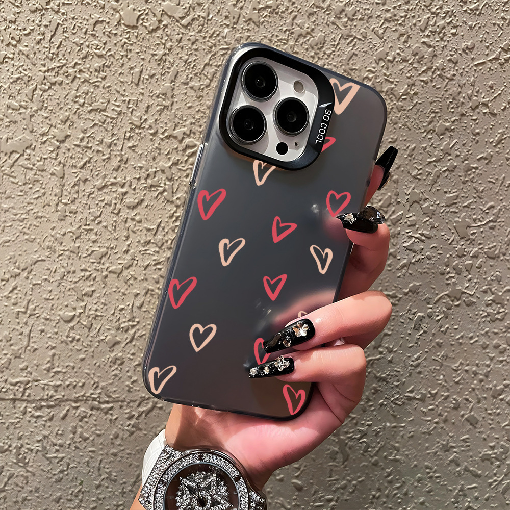 Apple 15Promax Mobile Phone Case New Iphone14 High-End 13 Heart 12 Niche 11 Cartoon 16 Sets X