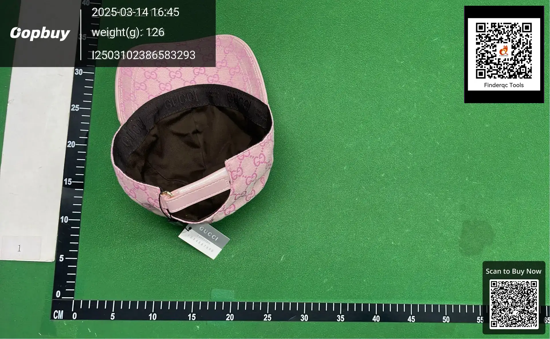 Gucci GG Canvas Baseball Cap Pink