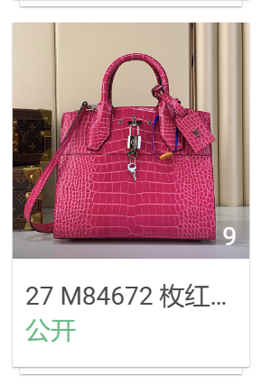27 M84672 枚红(鳄鱼纹)