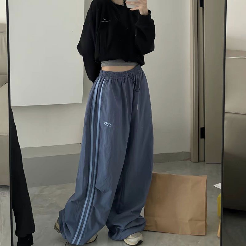 Amazon European and American Cross-Border 2025 Autumn and Winter Personalized Trendy Drawstring Casual Elastic Waist Multi-Color Pants Wholesale