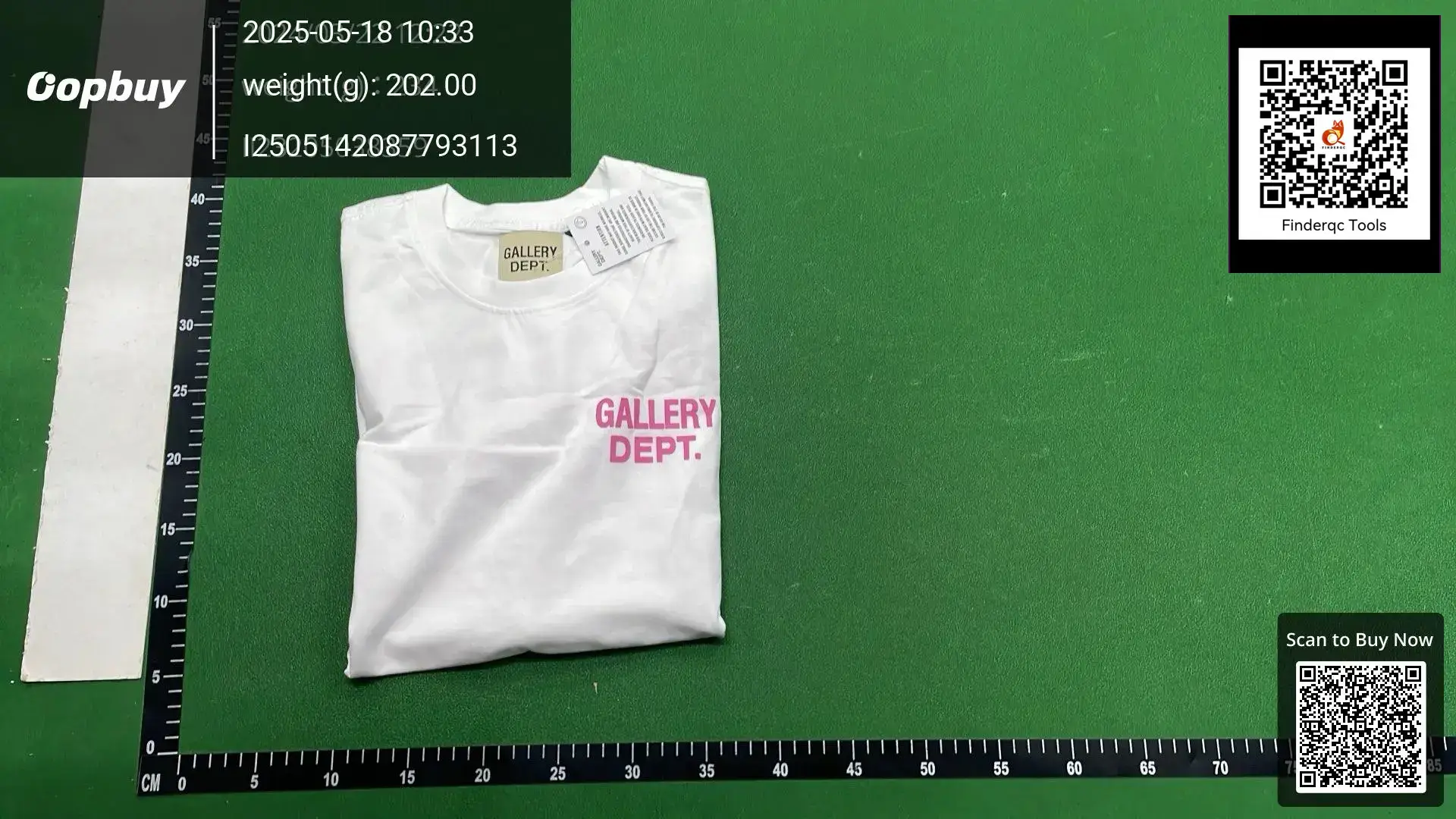 Cross-border European and American fashion brand Gallery Dept letter slogan printed short sleeve T-shirt men's and women's high street loose half sleeve