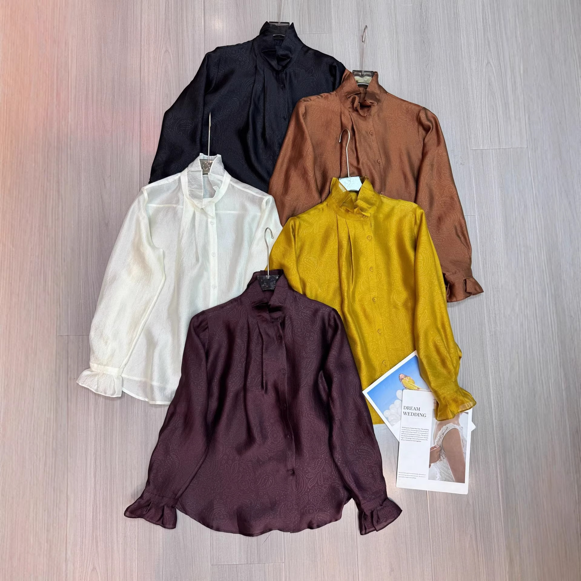 Nanyou Fashion Paisley Jacquard Base Shirt 2026 Early Spring New Style Elegant Commuter Versatile Long Sleeve Top