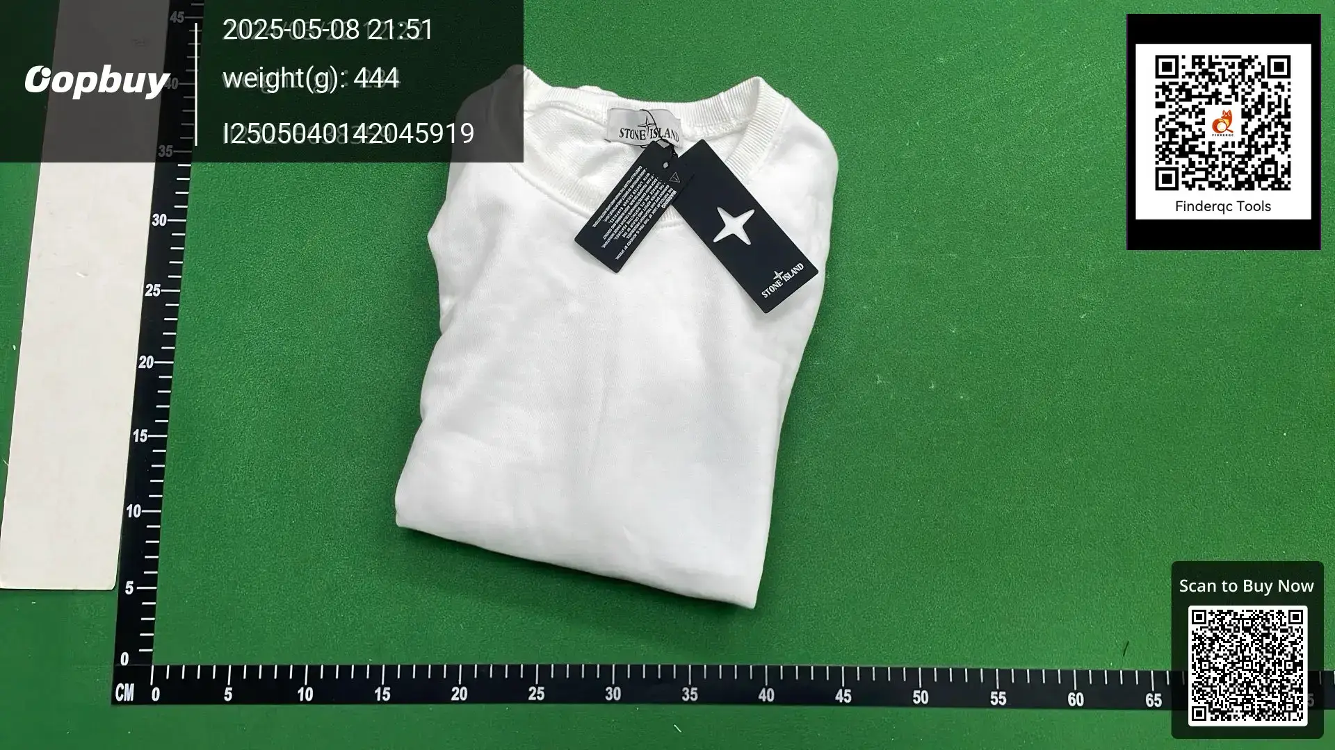 Stone Island White Crewneck Sweatshirt