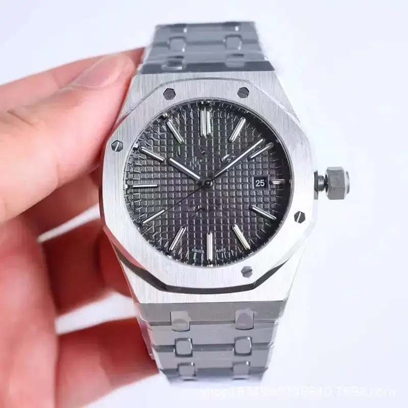 Aijiapi 15400 Men's Automatic Mechanical Watch AP Business Men's Watch Steel Band Waterproof AP Luminous Casual