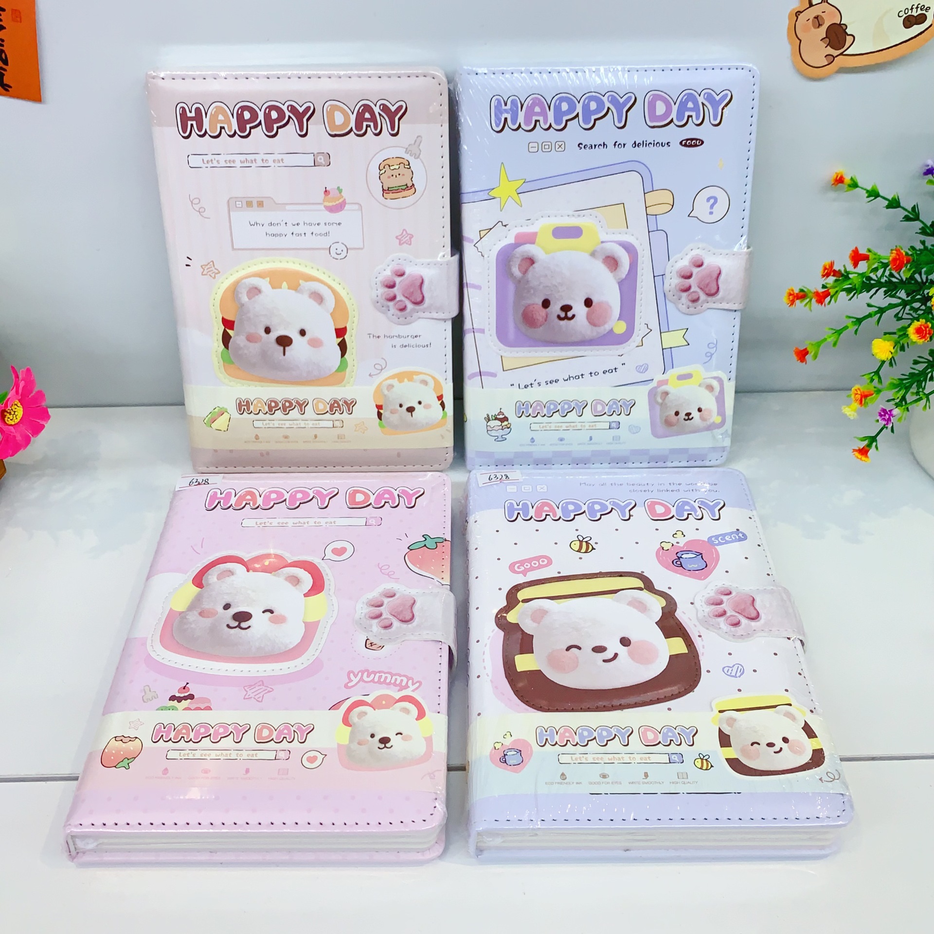 32K Color Page Magnetic Buckle Leather Notebook with High Aesthetic Value, Leather Cover with Magnetic Buckle Design, Color Page Inner Pages, Student Journal Diary Pen