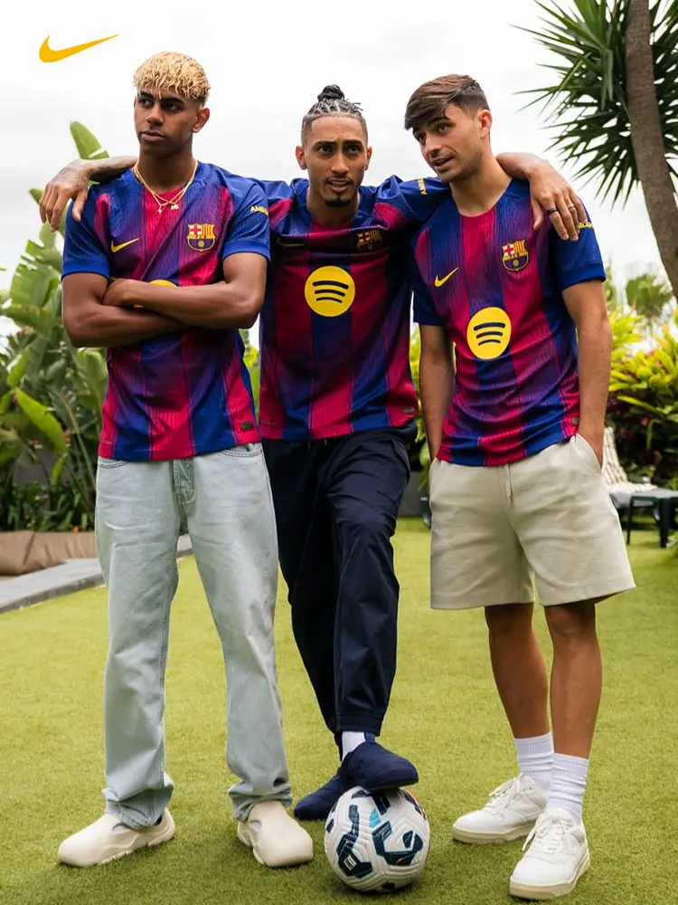 Nike Nike Barcelona Fcb Barcelona 25-26 Season Home Short-Sleeved Fan Version Jersey Hj4590-456
