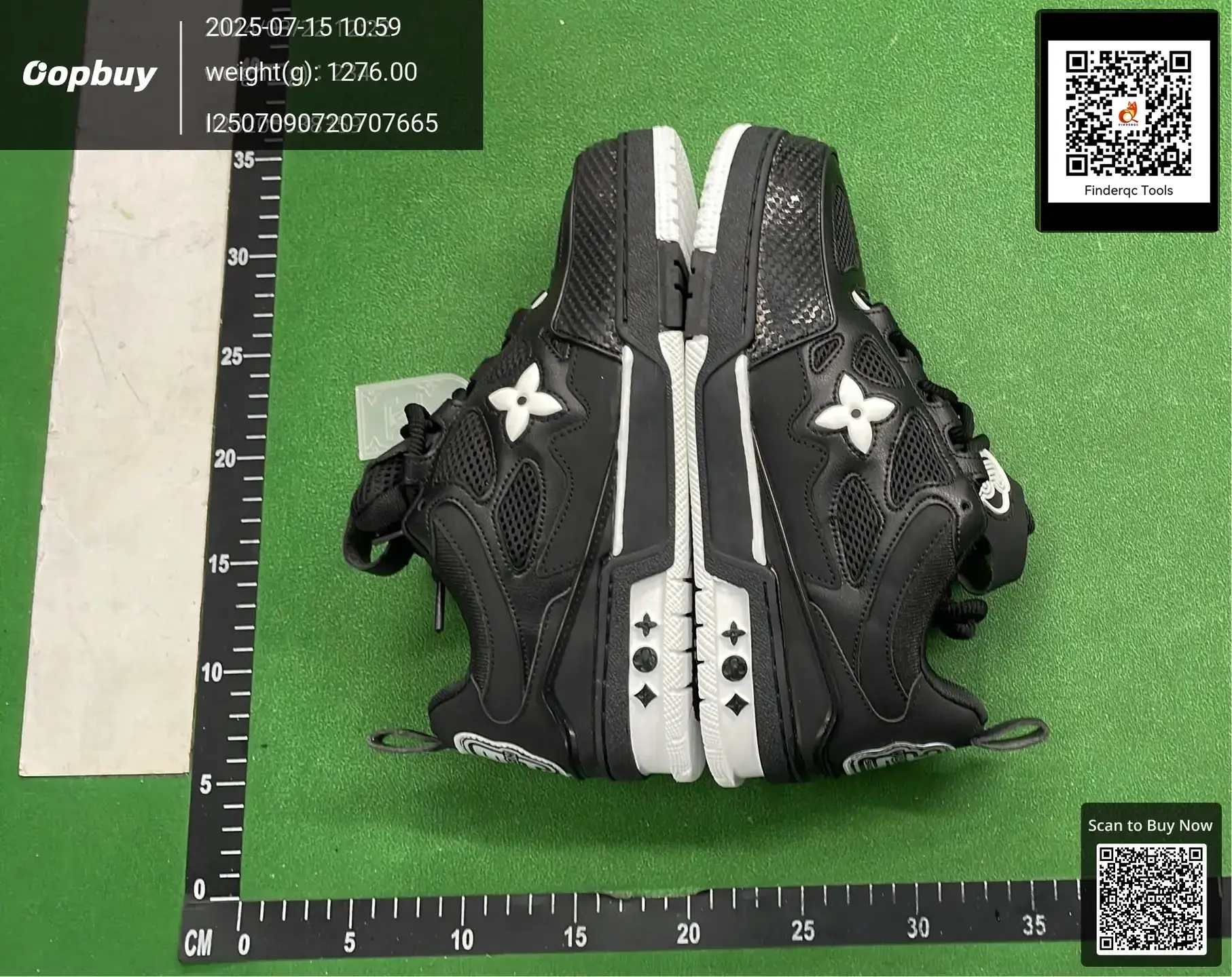 Louis Vuitton LV Trainer Black White