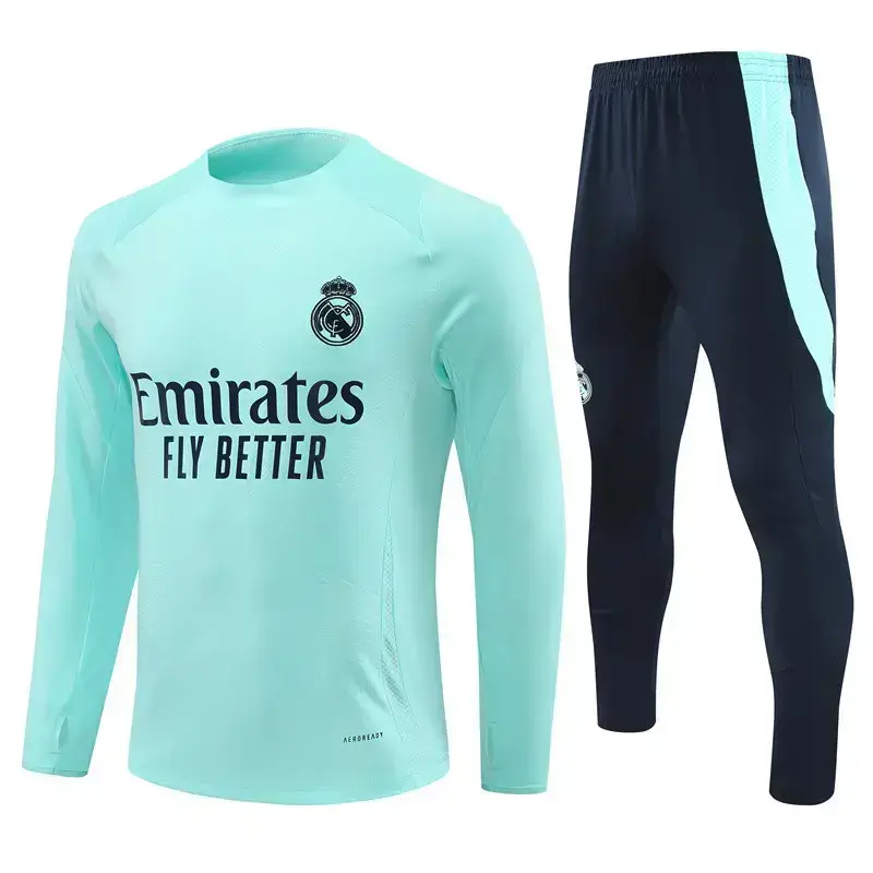 2324 season Real Madrid training uniform jersey pre-match appearance uniform football uniform warm-up short-sleeved long-sleeved training uniform suit