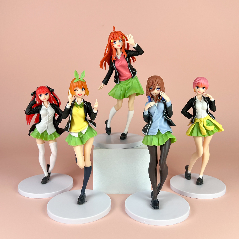 The beautiful girl's hand-held five equal parts of the flower marriage Nakano one flower two is the three or nine spring day school uniform skirt model ornaments batch QC 写真 1688 Qualit.ly