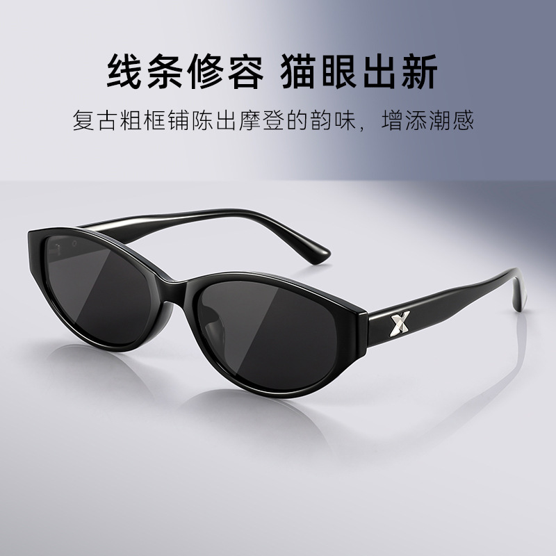 Modern Cat's Eye European and American Fashion Internet Popular Anti-UV Sunglasses HD Polarized Anti-Glare Sunglasses 19548