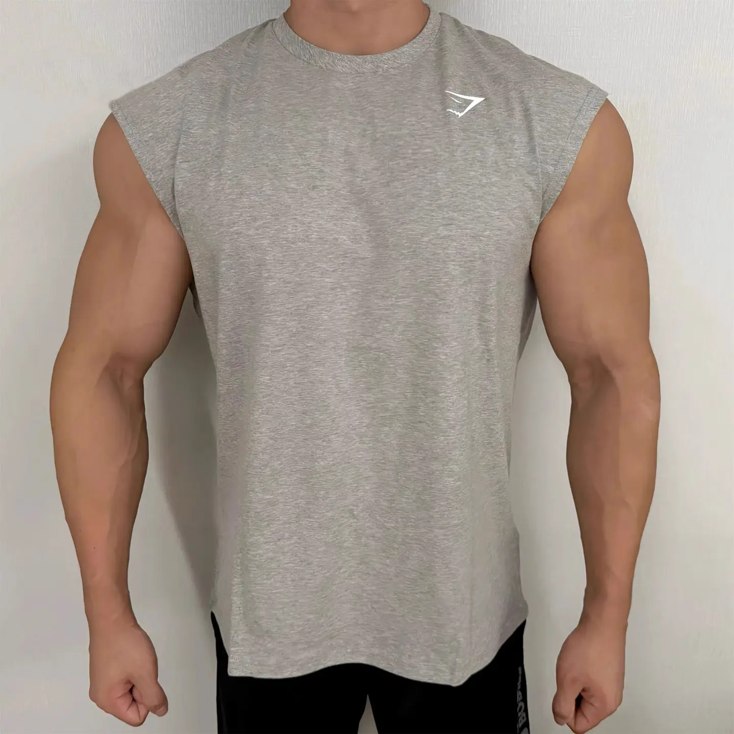 2025 Men Summer New arrival American Style Casual Sleeveless Vest Minimalist Round Neck Fitness Sports Training T-shirt