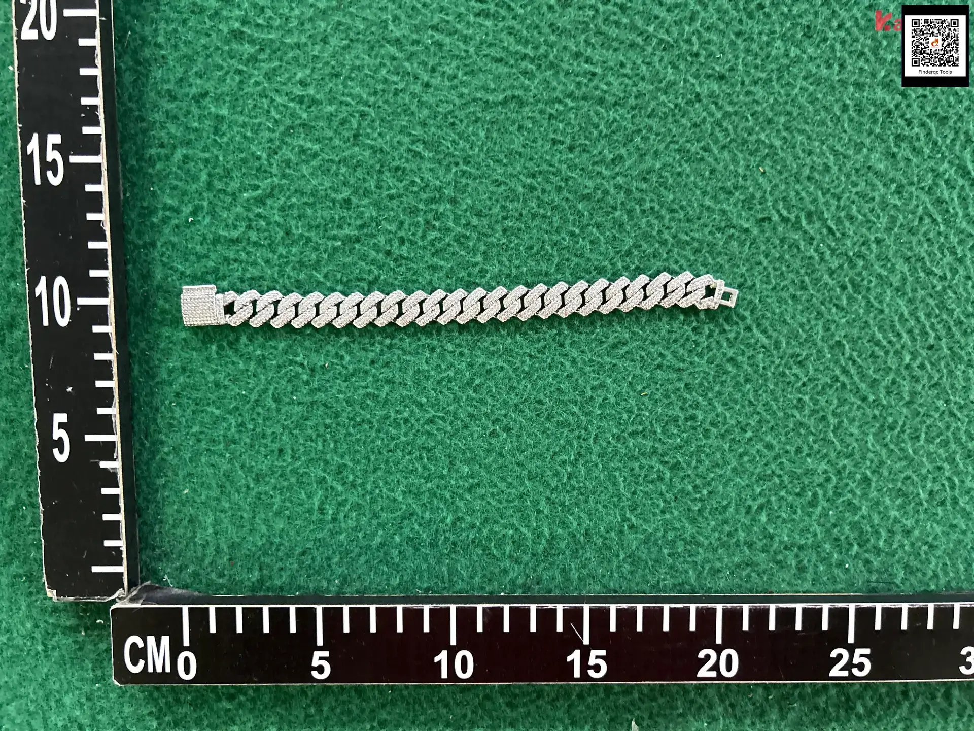 Official Authentic Fashion Hip-Hop Full Diamond Necklace Box Clasp Miami Heavy Cuban Chain Men Stylish Street Trendy