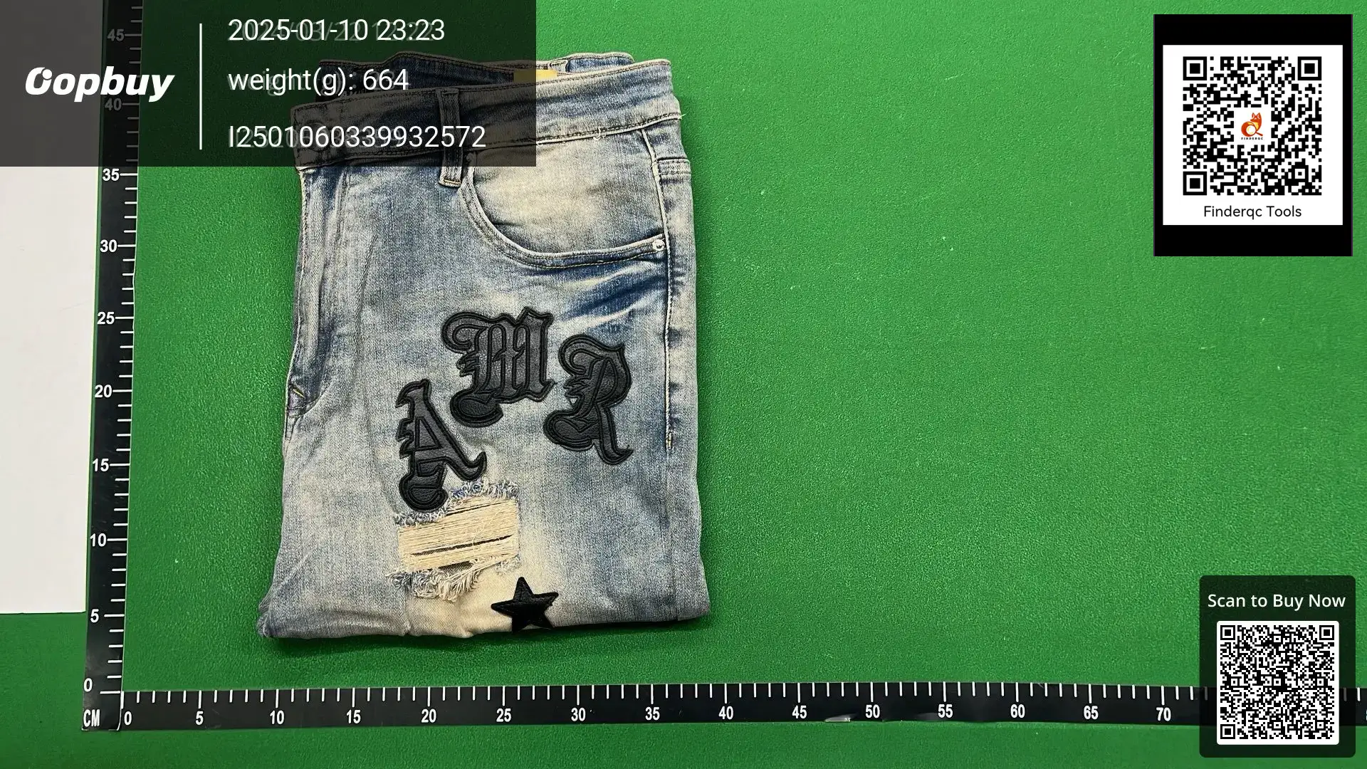 AMIRI Distressed Patchwork Jeans