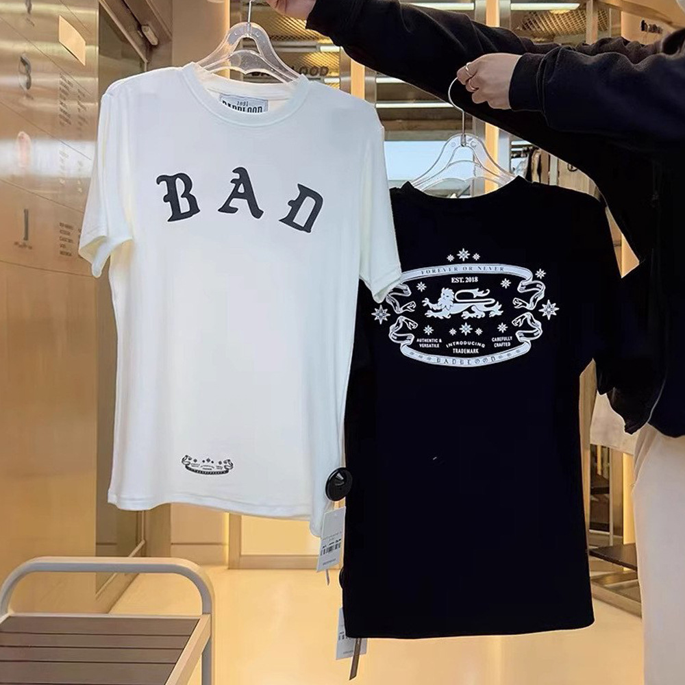South Korea badblood BCAC Series Hot Girls Summer Short-sleeved T-shirt Women's Casual Sports Niche Printed Top