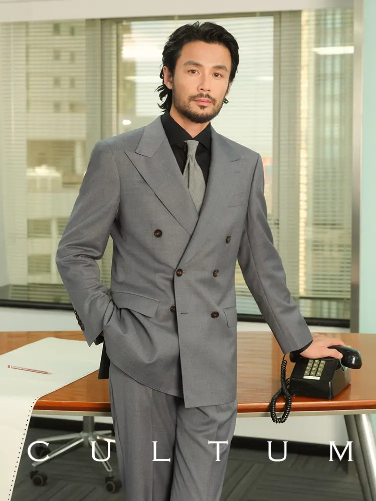 [70 Australian Wool Half-Linen Lining] Cultum Machine Washable and Iron-Free Suit Business Commuter Suit Suit for Men