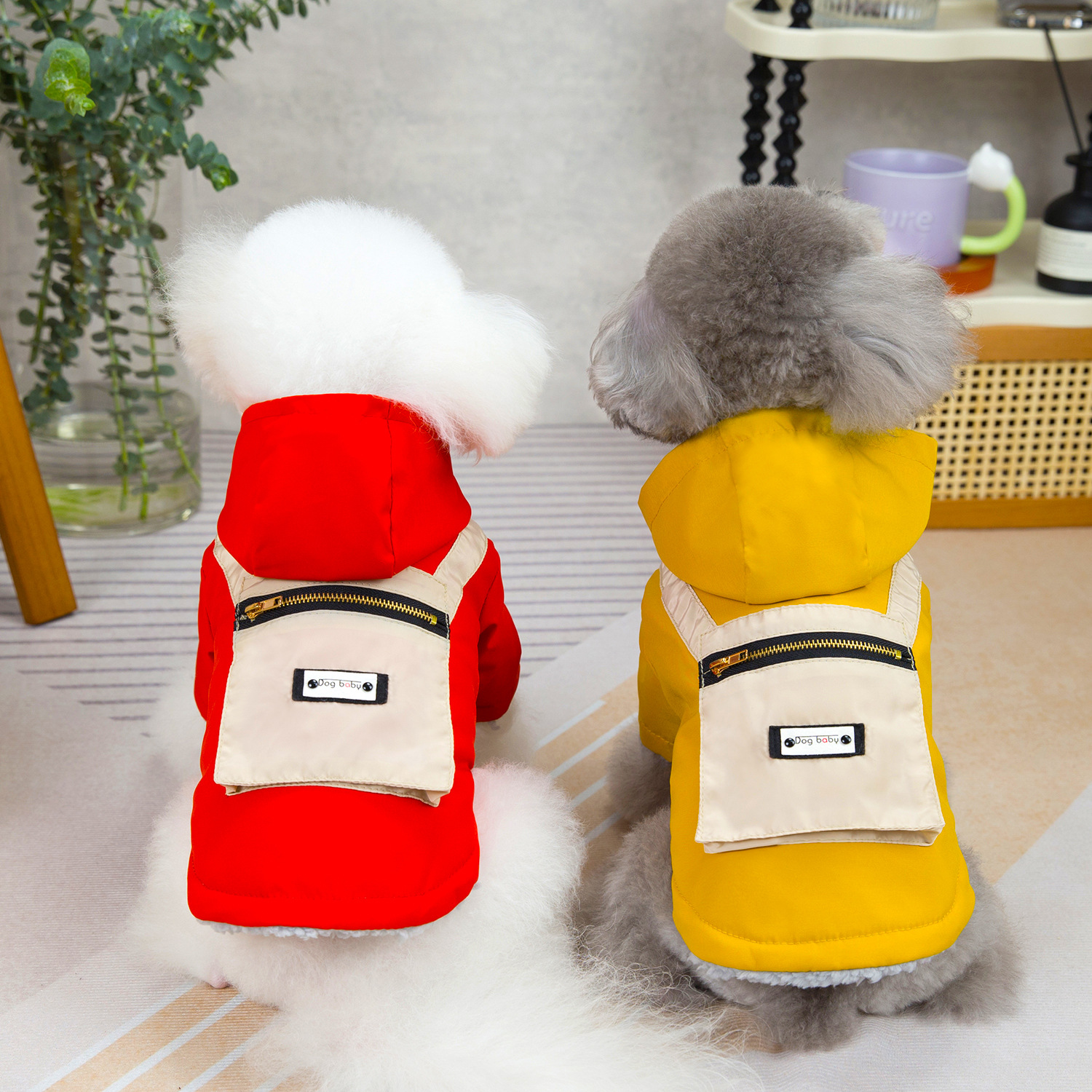 Pet clothes autumn and winter new pet clothes dog clothes teddy cat clothes 24 three-dimensional bag two-leg cotton-padded clothes