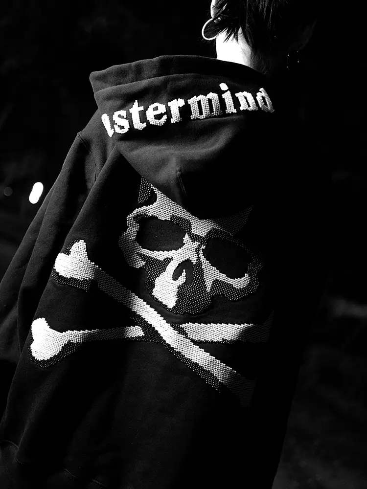 Mastermind Dark Skull Beaded Embroidery 580g Heavyweight Loose Zipper Hooded Cardigan Mmj Sweatshirt