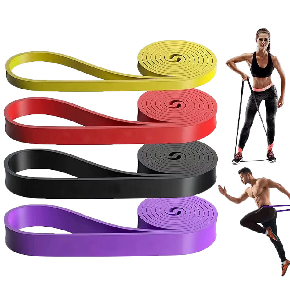 Manufacturer Yoga Fitness Resistance Band Tension Band Tension Rope Hanging Elastic Rope Strength Training Belt Tpe Material