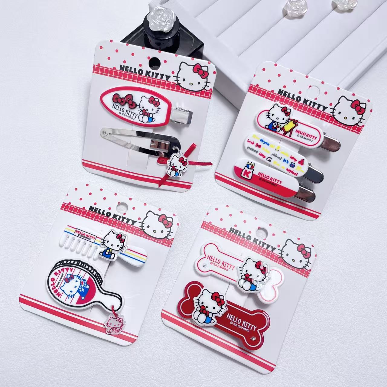 Authentic Licensed Hello Kitty Cute Cartoon Hair Clip Bangs Clip 13539