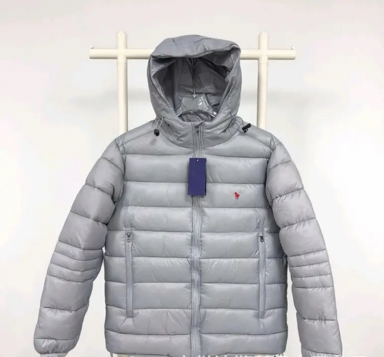 Embroidered Small Label Commuter Cotton Jacket Lined Cotton Down Jacket - Correct Version