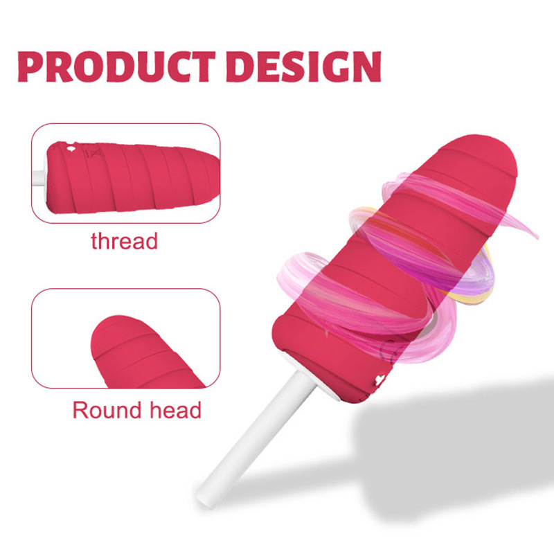 Ice cream vibrator 10-frequency AV strong vibrator men's and women's masturbation massage stick second tide bullet sex toys Amazon
