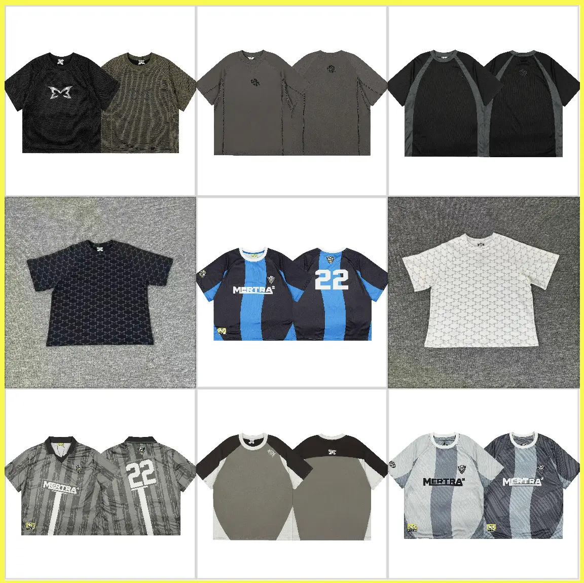 Meichao Mertra Street Logo Printed Mesh Short-Sleeved American Casual Men's and Women's Sports Casual Quick-Drying T-Shirt Ins
