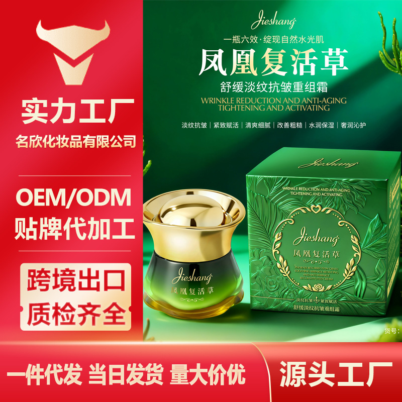 Jieshang Soothing Anti-Wrinkle Restructuring Cream with a Rich, Silky Texture and Plant-Derived Essence Ingredients to Improve Dry Skin