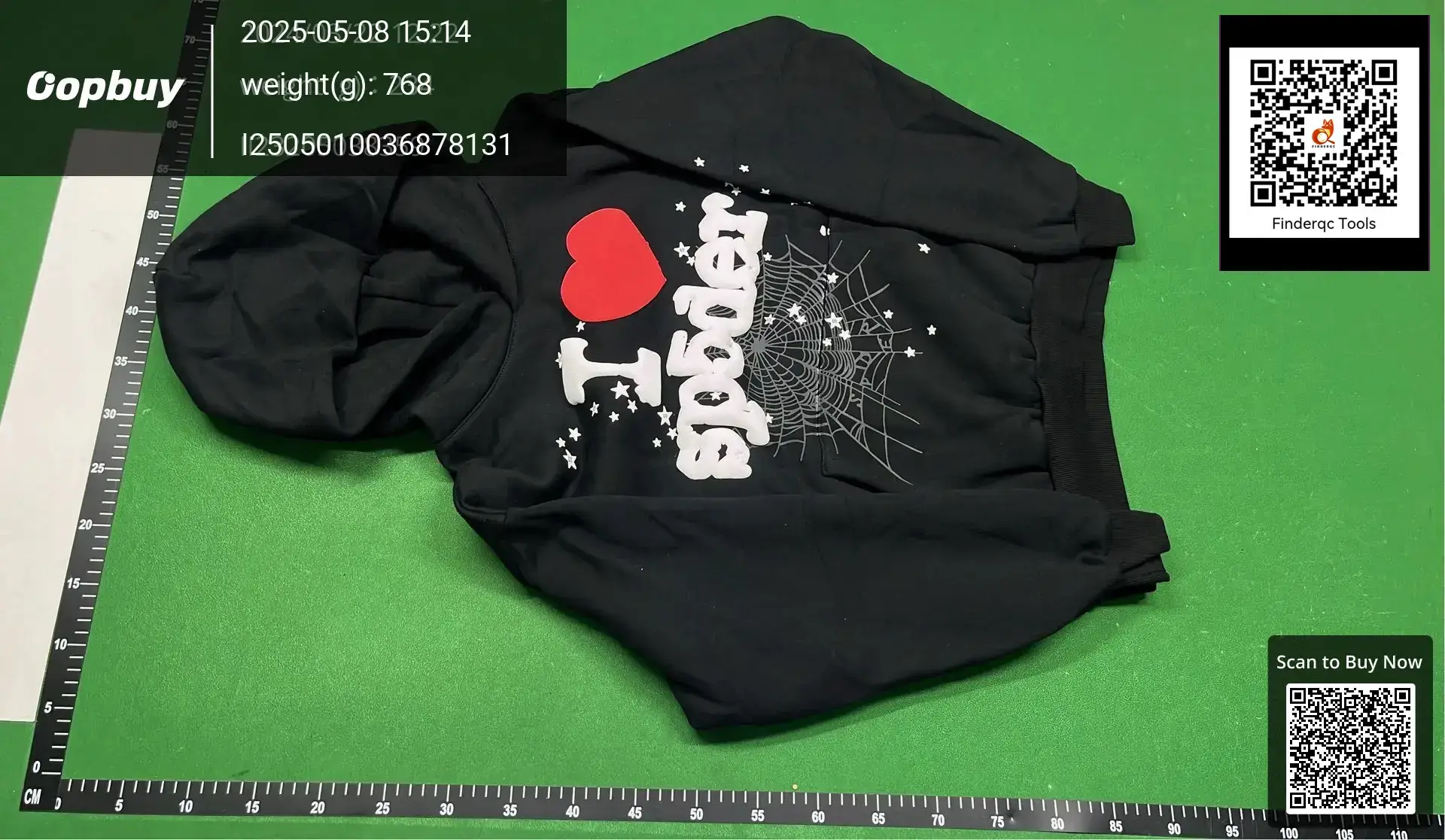 Cross-border high quality Original Sp5der Wear 450G Heavy fleece-lined Couple Hoodie Amazon Europe and America Explosions
