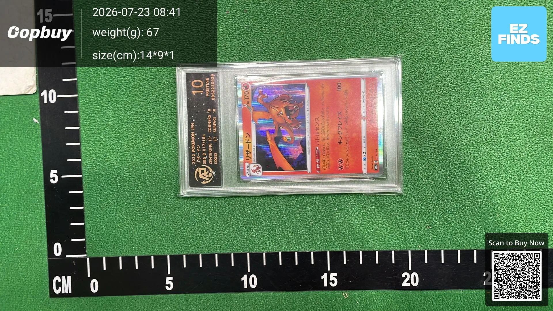 Pokémon Ptcg Card Charizard, Dialga, Eevee, Celebi, Mewtwo, Dream, Japanese Version, Simplified Chinese Graded Card — QC-foto 3
