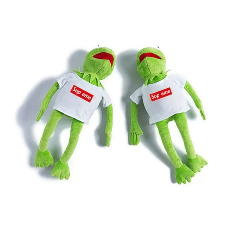 Sup Eme X Kermit Box Trendy Ornament Out-Of-Print Kermit Frog Doll Doll Stuffed Doll QC-Foto von TAOBAO auf Qualit.ly