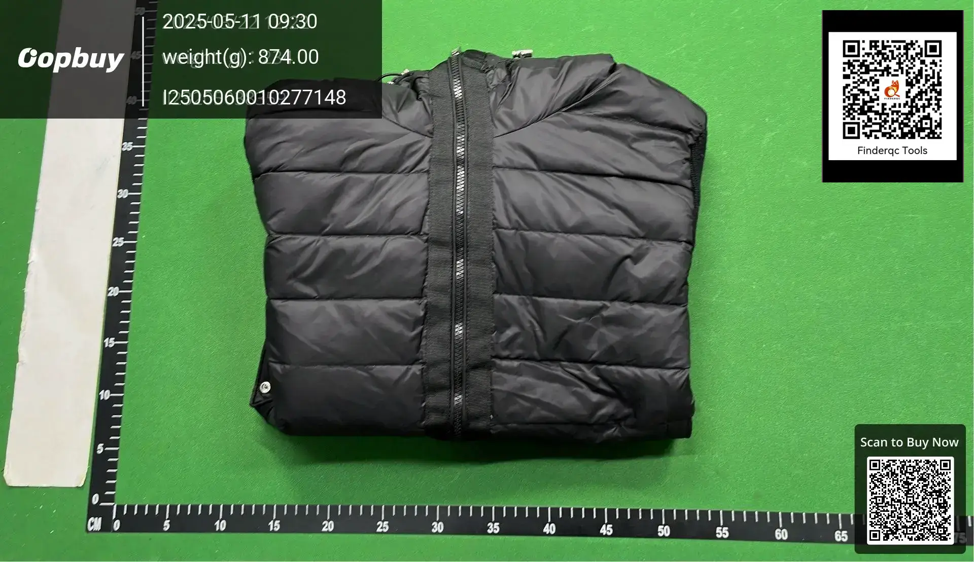 Men's Black Hooded Down Jacket
